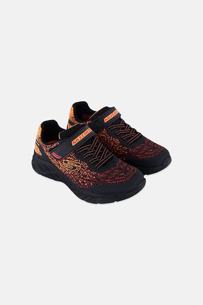 SKECHERS Kids Boy Microspec II Velcro Closure Training Shoes, Multicolor