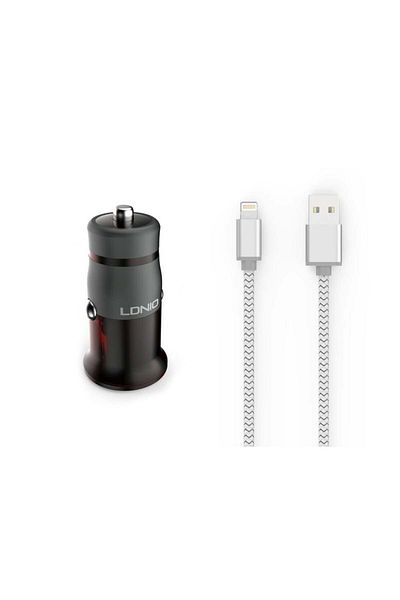 REDz Accessories Încărcător auto Ldnio pentru iPhone 11/12/13/14, încărcare rapidă, încărcare rapidă