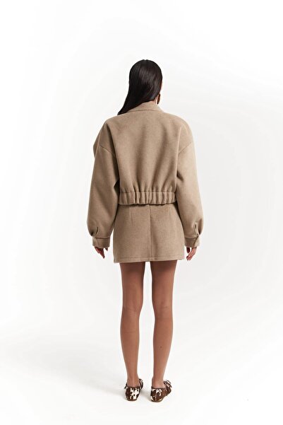 MAI STUDIOS CO. Set bundy a sukně Tenby Taupe Crop