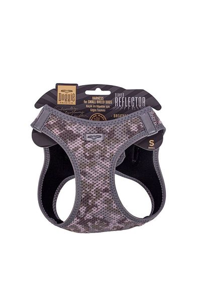 Doggie Cool Woven Reflective Small Breed Chest Collar Camo 32-38 cm (Arg-S)