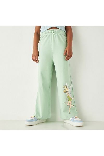 Disney Tinker Bell Print Track Pants with Drawstring Closure