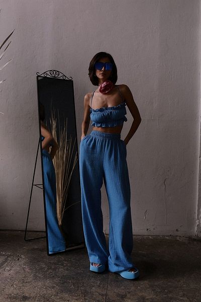 BOHEMAİ Set de culturi Harvey Blue Muslin