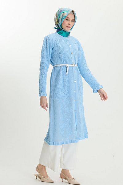 Setrms Buttoned Long Knitted Cardigan