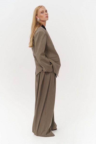 MAİ COLLECTİON Buller Belt Detail Khaki Trousers