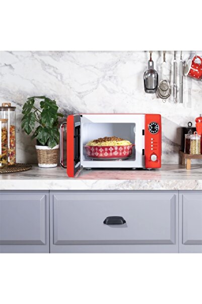 Vestel Md 20 Yd Retro Kırmızı Mikrodalga Fırın