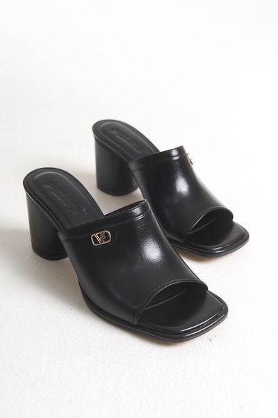 MARSEDO Pamela Women's Thick Heel Blunt Toe Daily Slippers