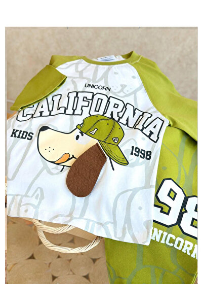 My Kids Wear Renkli Desenli Çocuk Alt Üst Takım