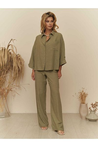 BOHEMAİ Salerno Coconut Button Khaki Set