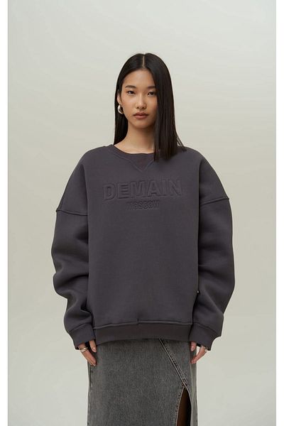 MAİ COLLECTİON Oversize mikina Demain Anthracite