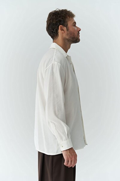 MAI STUDIOS CO. Jeremy Ecru férfi ing