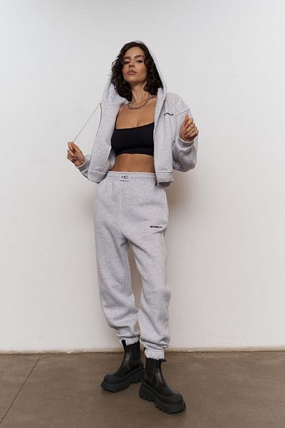 MAİ COLLECTİON Studios Crop Karmelange Trainingsanzug