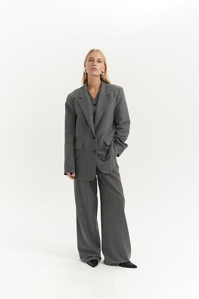 MAİ COLLECTİON Blake Plaid Smoked Triple Jacket Set