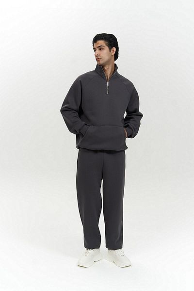 MAİ COLLECTİON Ανδρική φόρμα Anthracite με φερμουάρ Stephen