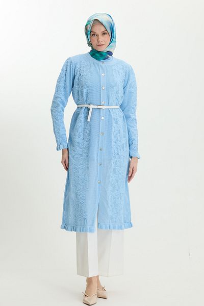 Setrms Buttoned Long Knitted Cardigan