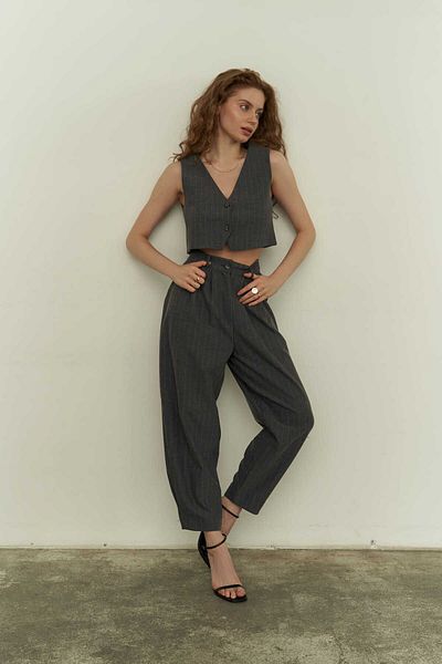 MAİ COLLECTİON Mai Polly Anthracite Triple Jacket Set