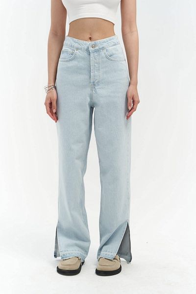 MAİ COLLECTİON Mai Cloud Blue Reverse Belt Jean