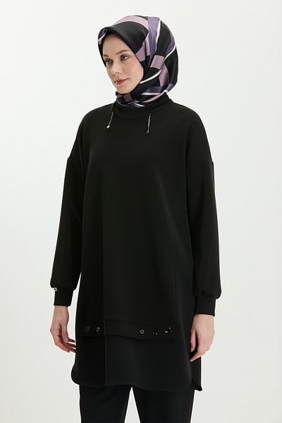 Setrms Scuba Tunic with Ornamental Buttons