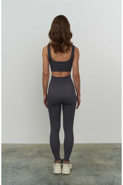 MAI STUDIOS CO. Colanți din snur fără cusături Mai Jade Antracit