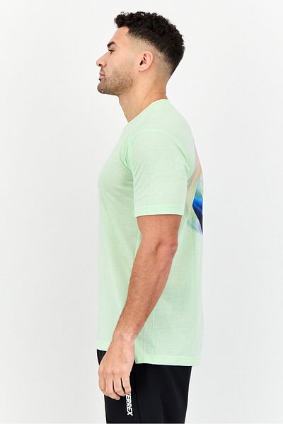 adidas Men Sportswear Fit Short Sleeve Yoga T-Shirt, Mint Green