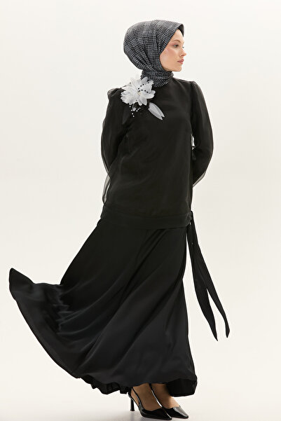 Setrms Çiçek Broşlu İkili Takım