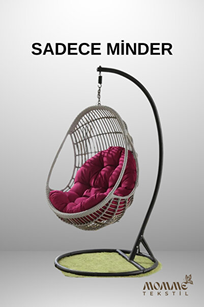 MoMMe MAKROME SALINCAK MİNDERİ ( 80 x 110 CM ) BORDO RENK