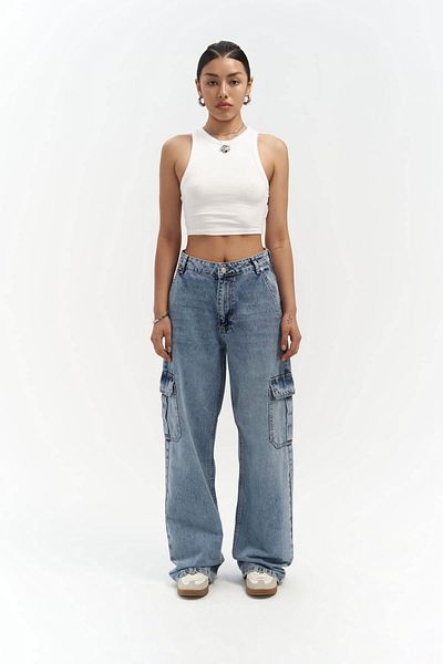 MAİ COLLECTİON Jeansy cargo Montes Blue
