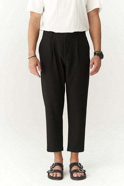MAİ COLLECTİON Schwarze Herrenhose von Myles