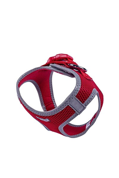 Doggie Havalı Dokuma Reflektörlü Küçük Irk Göğüs Tasması Red 30-34 cm(ARG-XS)