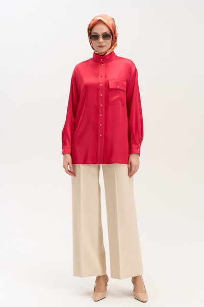 Setrms Yüksek Yakalı Gömlek