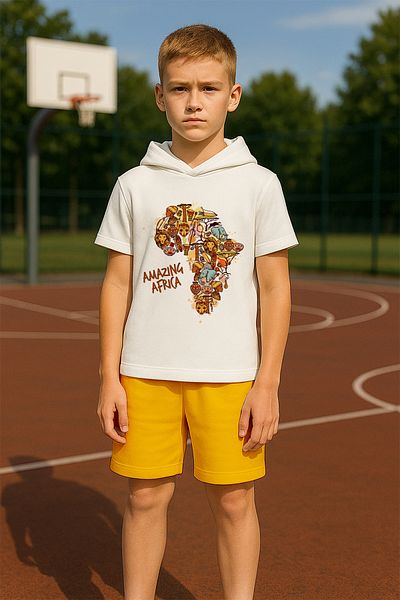 MYADA New Season Amazing Africa Printed 2-Piece Children's Suit 19559