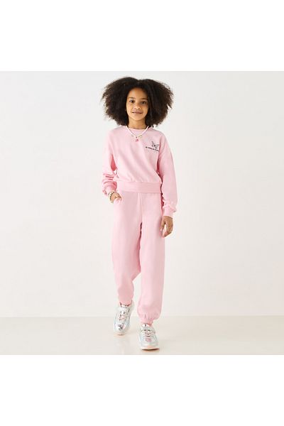 Juniors Solid Joggers with Drawstring Closure