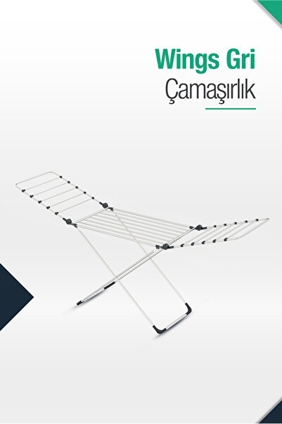 GenelTedarik Wings Kalın Borulu Kanatlı Kurutmalık-grey-antrasit