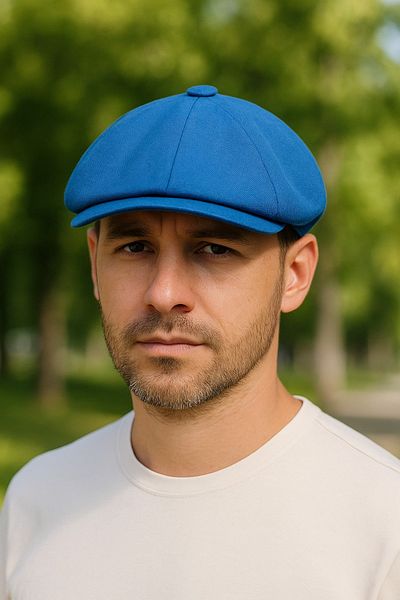 LAGRANZE Мъжка лятна шапка с капачка – развяваща се британска шапка от 8 части