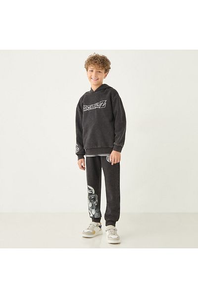 SPACETOON Dragon Ball Z Print Regular Fit Joggers with Drawstring Closure