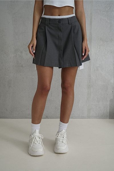 MAİ COLLECTİON Detail Gabbie Boxer Smoked Minisukně