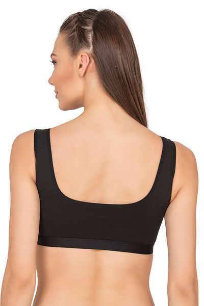 ÖZKAN underwear Özkan 27407 Sutien detașabil pentru femei, din bumbac, lycra, fără sârmă, țesătură din jerseu simplu, confortabil, cu bretele groase