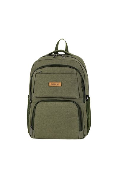 barberri Imported Waterproof Canvas Fabric Fully Lined School Backpack with Laptop Compartment and Water Bottle Compartment