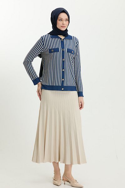 Setrms Striped Summer Knitwear Cardigan