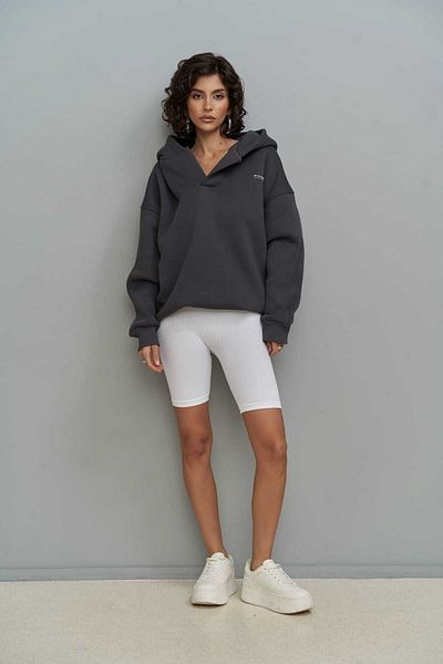 MAİ COLLECTİON Mikina Polo Anthracite Hoodie