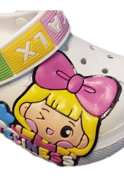 North PRINCESS FIGURED CHILD BABY SANDALS SLIPPERS CROSS SLIPPERS