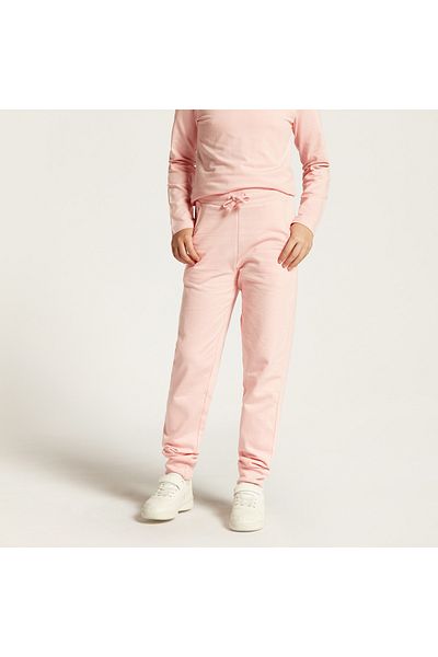 Juniors Solid Joggers with Drawstring Closure and Pockets