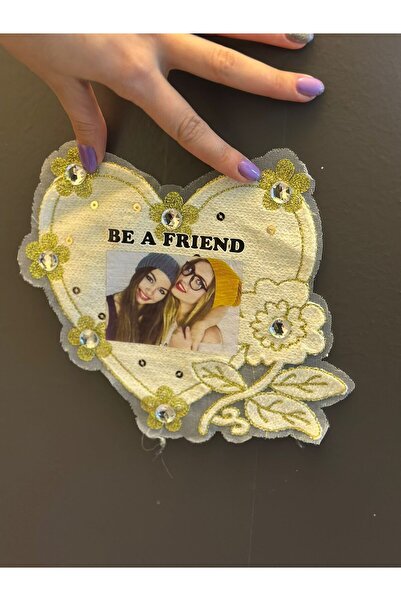 Gönülden Tasarım TRİKO B Sa perlama APLIKACIJA ZA VEZ U OBLIKU SRCA PRIJATELJ...