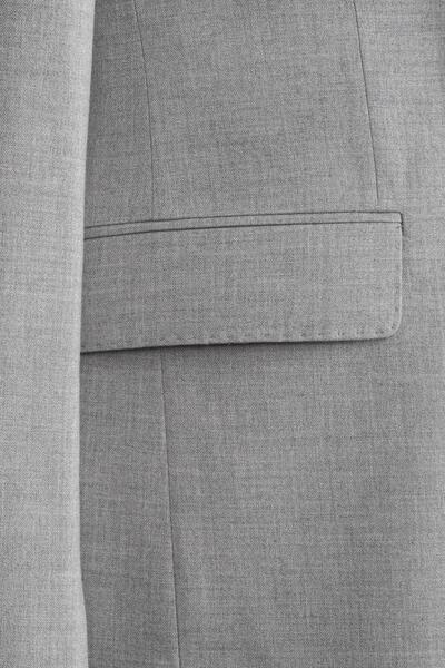 Salihtarzz Takım Elbise Kruvaze SlimFit Gri SD42157