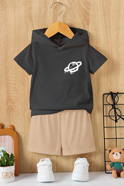 MYADA Новий сезон, дитячий комплект з капюшоном і принтом «Графіті на планеті...