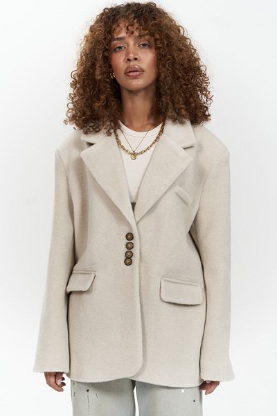 MAİ COLLECTİON Proenza Beige Blazerjacke