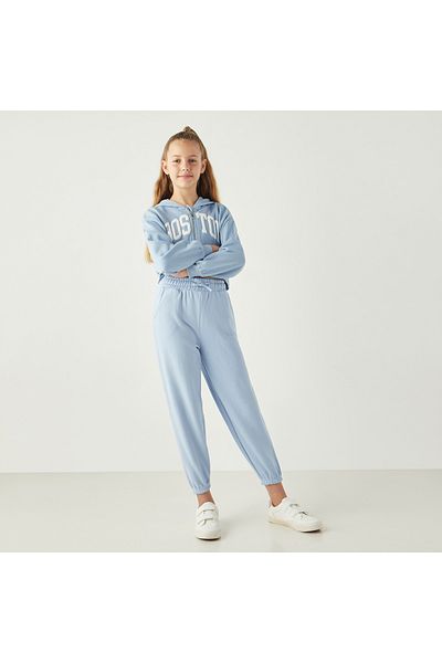 Juniors Solid Joggers with Drawstring Closure and Pockets
