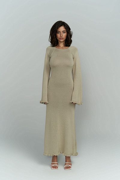BOHEMAİ Angela Backless Stone Knitwear Dress