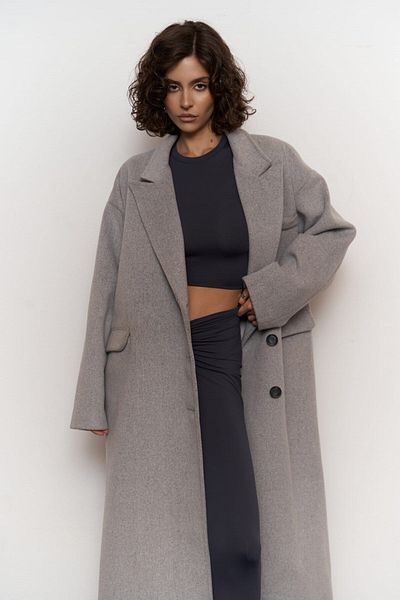MAİ COLLECTİON Lowen Smoked Oversize kabát