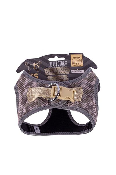 Doggie Cool Woven Reflective Small Breed Chest Collar Camo 30-34 cm (Arg-Xs)