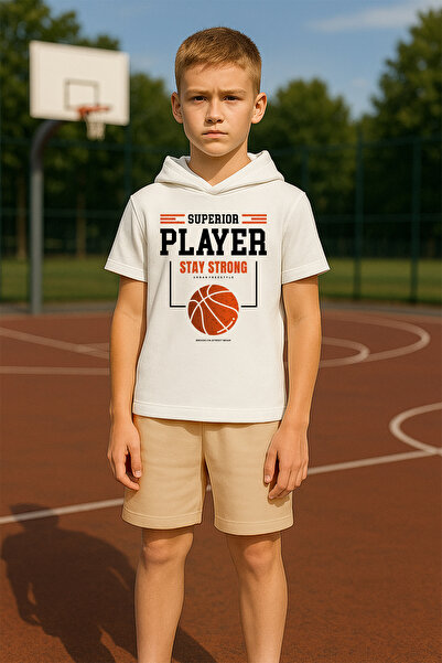 MYADA Преміум капюшон Superior Баскетболіст з принтом, 2-х комплект для дітей...